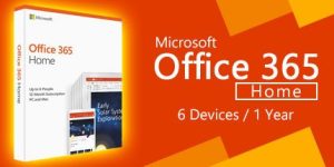 Microsoft Office 365 Home 6-PCs/MACs 1 Year