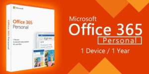 Microsoft Office 365 Personal 1-PC/MAC 1 Year