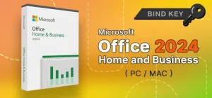 Microsoft Office 2024 Home and Business PC/MAC Bind Key