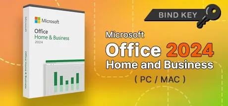 Microsoft Office 2024 Home and Business PC/MAC Bind Key